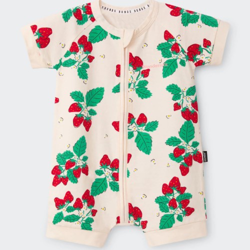 BONDS - Short sleeve - Zip Romper - Strawberry Sweet Fields - 0000.
